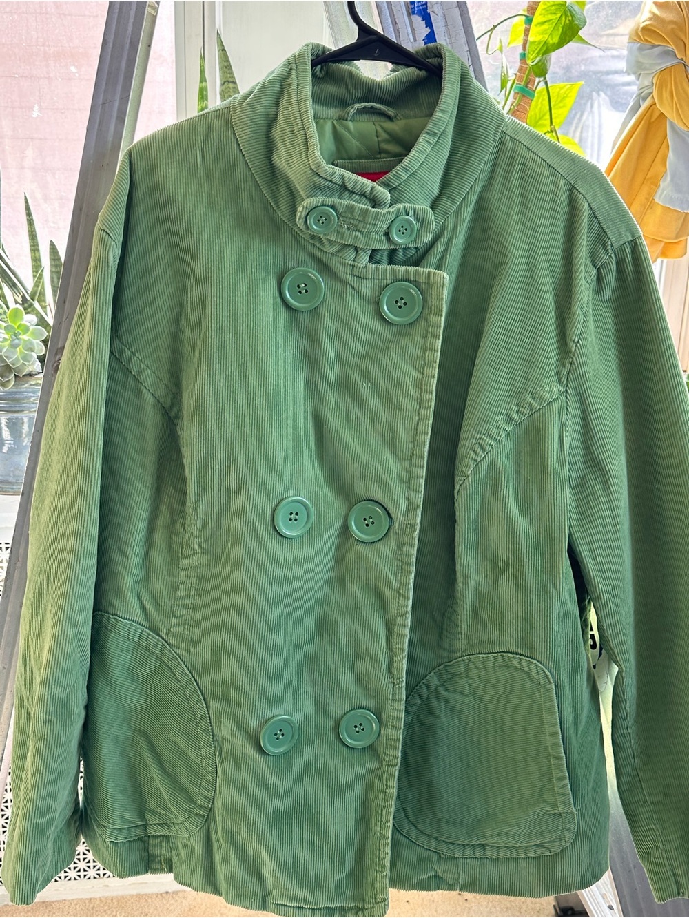 Mossimo Supply Co. Light Green Corduroy Quilted Jacket